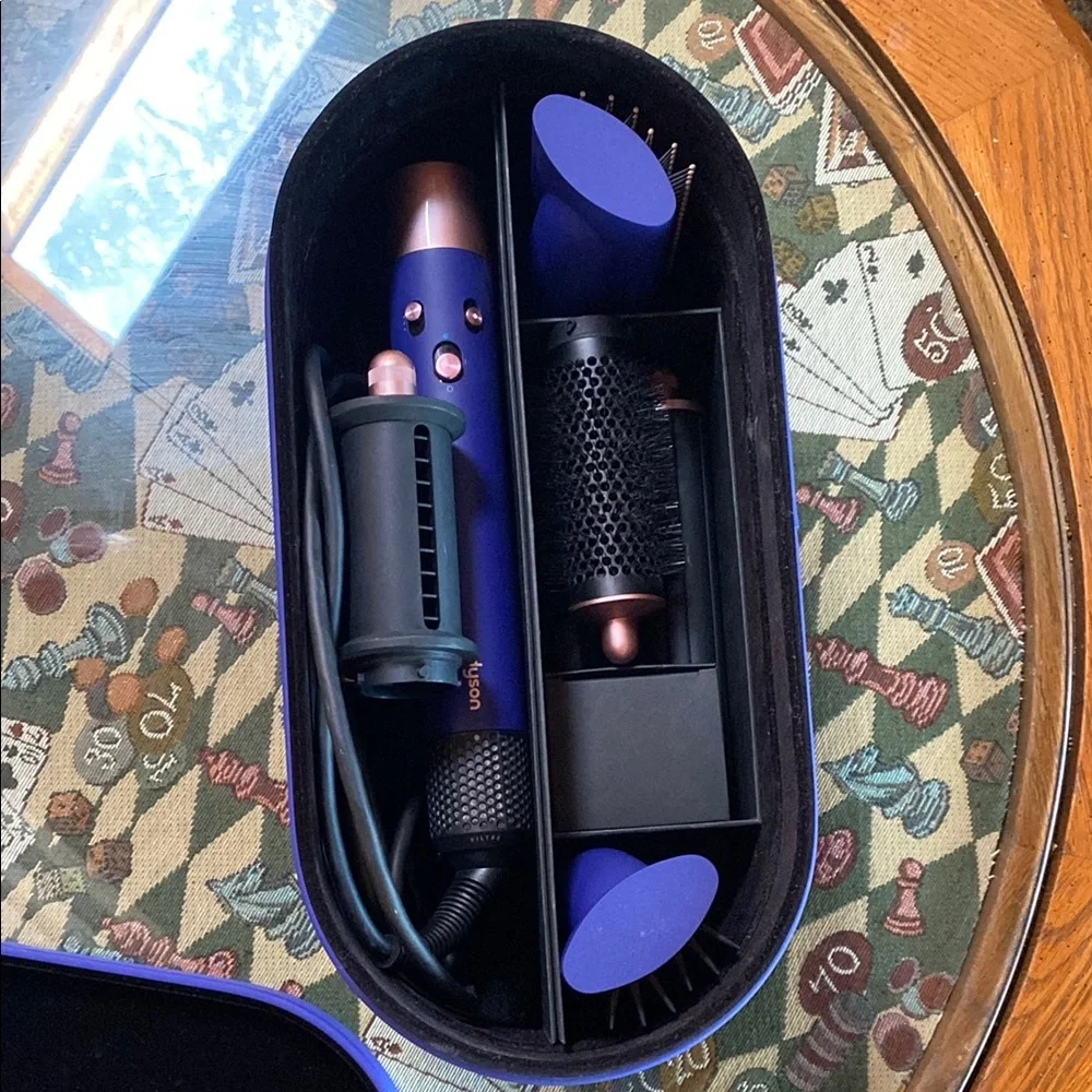 NWOT Dyson Airwrap Multi-Styler Complete Long Set in Vinca/Rose Gold - Picture 4 of 9